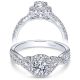 Taryn 14k White Gold Round Halo Engagement Ring TE910100W44JJ