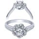 Taryn 14k White Gold Round Halo Engagement Ring TE910138W44JJ
