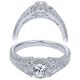 Taryn 14k White Gold Round Halo Engagement Ring TE910140W44JJ
