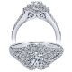 Taryn 14k White Gold Round Double Halo Engagement Ring TE910146W44JJ