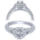 Taryn 14k White Gold Round Halo Engagement Ring TE910151W44JJ