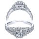 Taryn 14k White Gold Round Halo Engagement Ring TE910161W44JJ