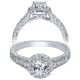 Taryn 14k White Gold Round Halo Engagement Ring TE910167W44JJ
