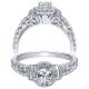 Taryn 14k White Gold Round Halo Engagement Ring TE910219W44JJ