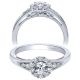 Taryn 14k White Gold Round Halo Engagement Ring TE910224W44JJ