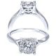 Taryn 14k White Gold Round Twisted Engagement Ring TE910942W44JJ