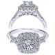Taryn 14k White Gold Round Double Halo Engagement Ring TE911710R2W44JJ