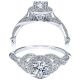 Taryn 14k White Gold Round Halo Engagement Ring TE911884R2W44JJ