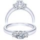 Taryn 14k White Gold Round Split Shank Engagement Ring TE92718W44JJ