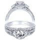 Taryn 14k White Gold Round Halo Engagement Ring TE9299W44JJ