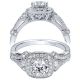 Taryn 14k White Gold Round Halo Engagement Ring TE9315W44JJ