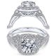 Taryn 14k White Gold Round Halo Engagement Ring TE9316W44JJ