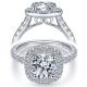Taryn 14k White Gold Round Halo Engagement Ring TE9321W44JJ