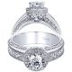 Taryn 14k White Gold Round Halo Engagement Ring TE9322W44JJ