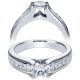 Taryn 14k White Gold Princess Cut Straight Engagement Ring TE93909W44JJ