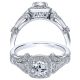 Taryn 14k White Gold Round Halo Engagement Ring TE9496W44JJ