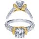 Taryn 14k Yellow/White Gold Round Straight Engagement Ring TE9533M44JJ