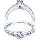 Taryn 14k White Gold Round Straight Engagement Ring TE96081W44JJ