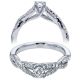 Taryn 14k White Gold Round Twisted Engagement Ring TE96105W44JJ