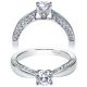 Taryn 14k White Gold Round Straight Engagement Ring TE96288W44JJ