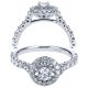 Taryn 14k White Gold Round Halo Engagement Ring TE97029W44JJ