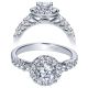Taryn 14k White Gold Round Halo Engagement Ring TE98150W44JJ