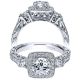 Taryn 14k White Gold Round Halo Engagement Ring TE98403W44JJ