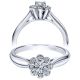 Taryn 14k White Gold Round Halo Engagement Ring TE98421W44JJ