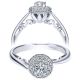 Taryn 14k White Gold Round Halo Engagement Ring TE98442W44JJ