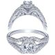 Taryn 14k White Gold Round Halo Engagement Ring TE98506W44JJ