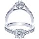 Taryn 14k White Gold Round Halo Engagement Ring TE98522W44JJ