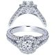 Taryn 14k White Gold Round Halo Engagement Ring TE98524W44JJ