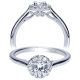Taryn 14k White Gold Round Halo Engagement Ring TE98544W44JJ