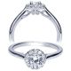 Taryn 14k White Gold Round Halo Engagement Ring TE98544W44JJ