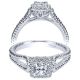 Taryn 14k White Gold Princess Cut Halo Engagement Ring TE98562W44JJ