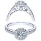 Taryn 14k White Gold Round Halo Engagement Ring TE98577W44JJ