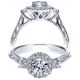 Taryn 14k White Gold Round Halo Engagement Ring TE98581W44JJ