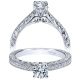 Taryn 14k White Gold Round Straight Engagement Ring TE98634W44JJ