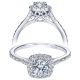 Taryn 14k White Gold Round Halo Engagement Ring TE98635W44JJ