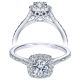 Taryn 14k White Gold Round Halo Engagement Ring TE98635W44JJ