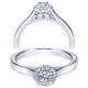 Taryn 14k White Gold Round Halo Engagement Ring TE98642W44JJ