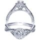 Taryn 14k White Gold Round Halo Engagement Ring TE98651W44JJ