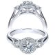 Taryn 14k White Gold Round Halo Engagement Ring TE98658W44JJ