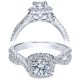 Taryn 14k White Gold Round Halo Engagement Ring TE98662W44JJ
