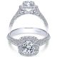 Taryn 14k White Gold Round Halo Engagement Ring TE98665W44JJ