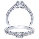 Taryn 14k White Gold Round Straight Engagement Ring TE98671W44JJ