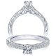 Taryn 14k White Gold Round Straight Engagement Ring TE98705W44JJ