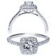 Taryn 14k White Gold Round Halo Engagement Ring TE98998W44JJ