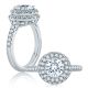 A.JAFFE Platinum Classic Engagement Ring ME2151