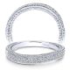 Taryn 14 Karat White Gold Matching Curved Wedding Band TW10127W44JJ
